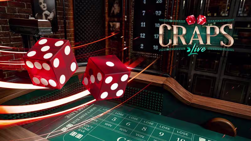 Live Craps casino game by Evolution Gaming at PC Optimum Slots Canada