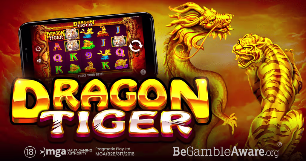 Dragon Tiger live casino game by Evolution Gaming at PC Optimum Slots Canada