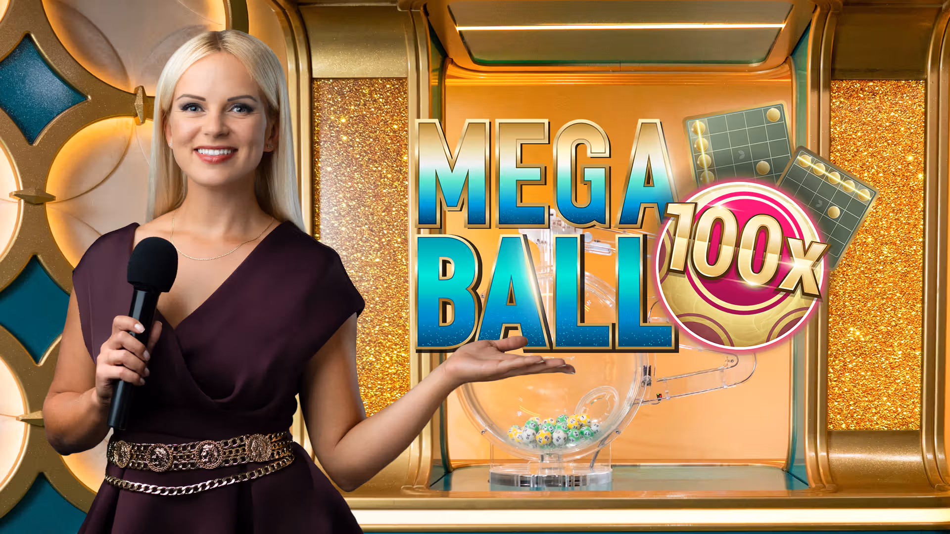 Mega Ball live casino game by Evolution Gaming at PC Optimum Slots Canada