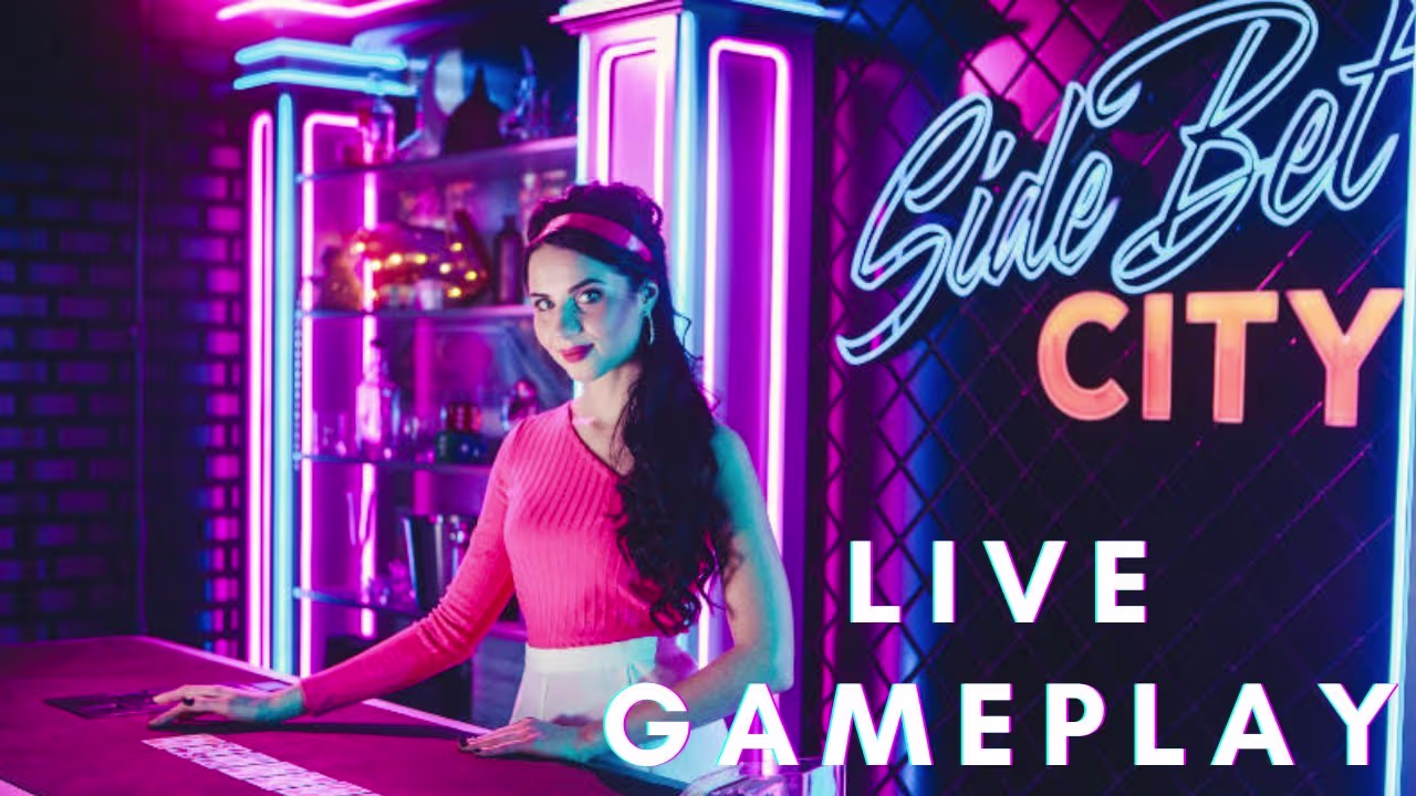 Side Bet City live casino game by Evolution Gaming at PC Optimum Slots Canada